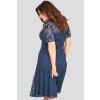 Krajkové šaty Mitcham s výstřihem tmavě modré 4