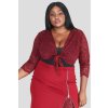 Krajkové bolerko Tome vínové 1