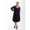 Krásné černé šaty Timeless s krajkovým bolérkem 5
