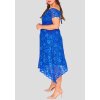 Krajkové šaty Rain s asymetrickou sukní modré 4