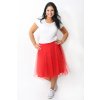 Tylová sukně Abagail Bellazu červená 2