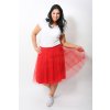 Tylová sukně Abagail Bellazu červená 4