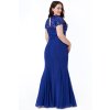 Dlouhé společenské šaty Katrin královská modrá 1