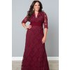 Společenské šaty Alessia vínové