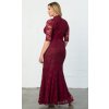 Společenské šaty Alessia vínové 1