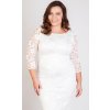 Krajkové šaty Adlib pouzdrového střihu bílé 3
