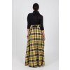 Maxi károvaná sukně žlutá 5