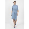 Zavinovací šaty reglán modré 5