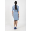 Zavinovací šaty reglán modré2