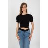 Dámský zavinovací top černý 1