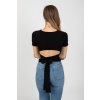 Dámský zavinovací top černý