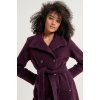 Dámský vlněný kabát Surkana fialový 4