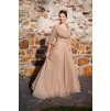 Večerní šaty Charlotta taupe 1