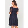 Krajkové šaty Cos s rukávkem tmavě modré 4