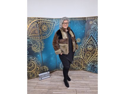 Kožuch krátky na zips