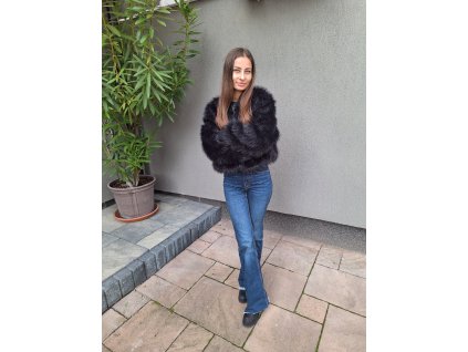 Krátky kožuch na zips (1)