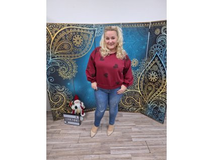 Mikina so srdiečkami