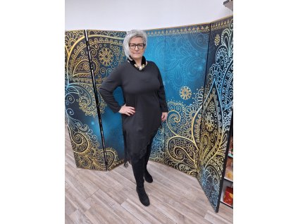 Tunika číerna s kamienkami