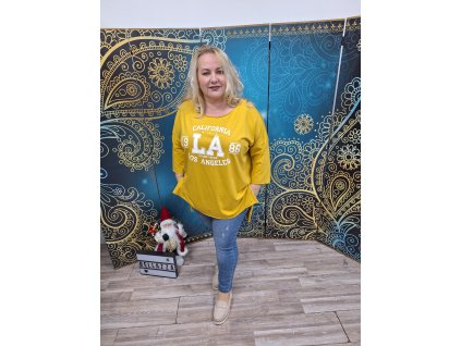 Žlté oversize tričko