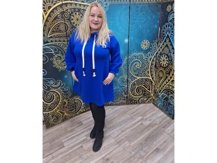 Tunika s aplikaciou-modrá