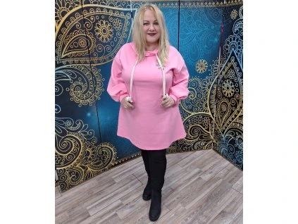 Tunika s aplikaciou -ružová