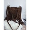 Kožená kabelka - čokoládová
