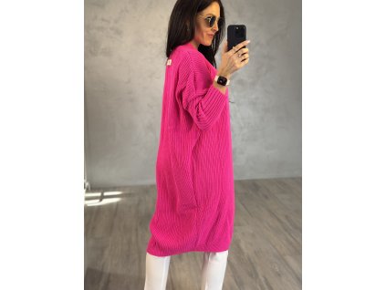 DLOUHÝ CARDIGAN MARYNA RŮŽOVÝ