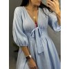 MUŠELÍNOVÉ ŠATY ZE 100% BAVLNY BABY BLUE