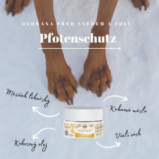 Mast Pfotenschutz nejenže vytváří ochrannou bariéru proti tvrdým podmínkám jako je sníh a sůl, ale také pomáhá při hojení...