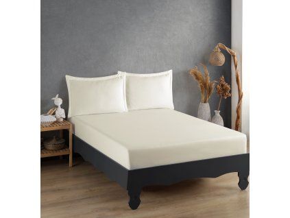 Ekru v1 Saten Çarşaf