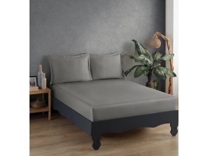 Gri v4 Saten Çarşaf