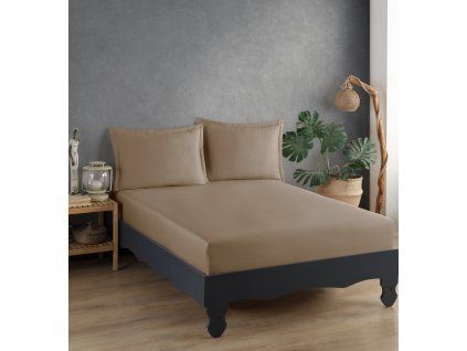 Açık Kahve Saten Çarşaf