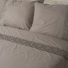 Set povlečení z jemné bavlny s elegantním vyšíváním - Nienna, Beige