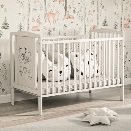 Pokoik dla niemowląt z łóżeczkiem dziecięcym Dwa Misie