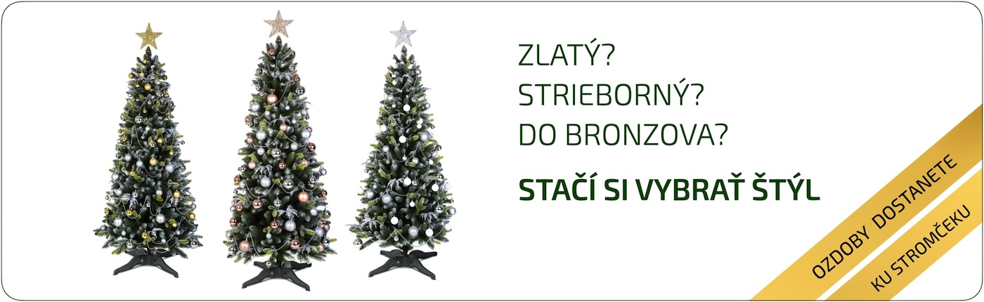 Ozdobené vianočné stromčeky