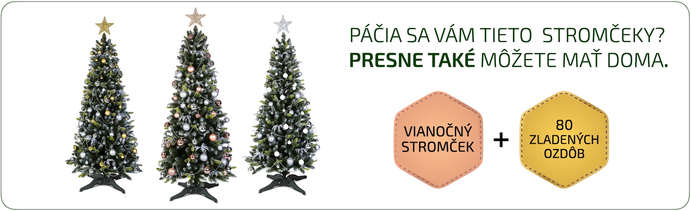 Ozdobené vianočné stromčeky