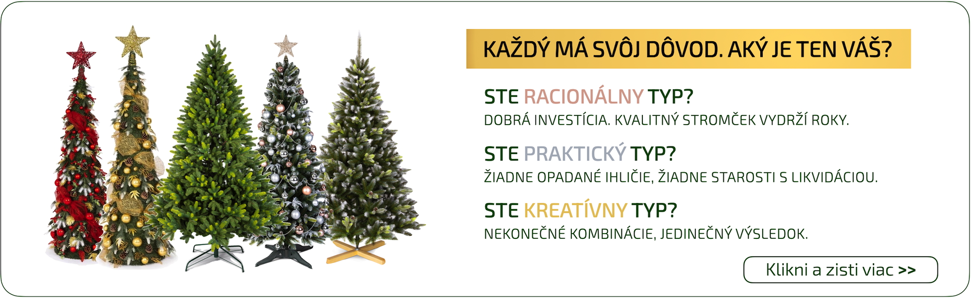 Dôvody pre výber umelého vianočného stromčeka