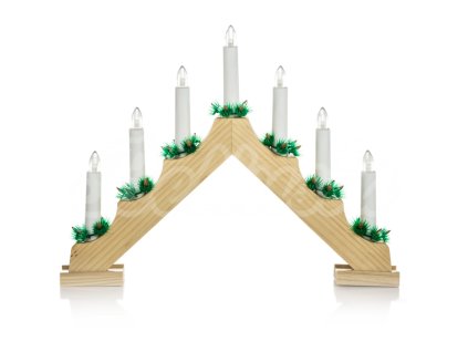 Vianočné osvetlenie Svietnik hnedý Teplá biela