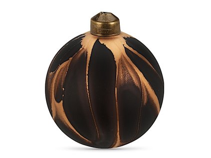 elegantne cierne vianocne gule s jemnym metalickym dizajnom