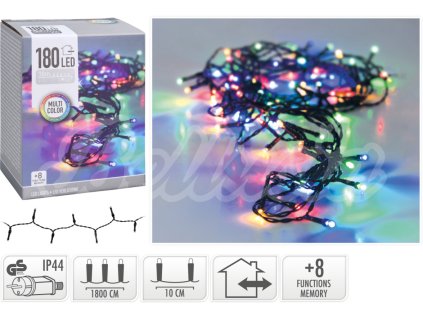 Vianočné osvetlenie reťaz 180 LED Multicolor  Reťaz 180 LED Multicolor