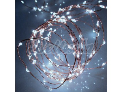 Vianočné osvetlenie Kvapky 200 LED Studená biela