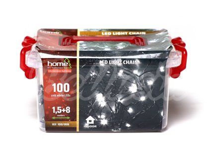 Vianočné osvetlenie reťaz 100 LED Studená biela  Reťaz 100 LED Studená biela