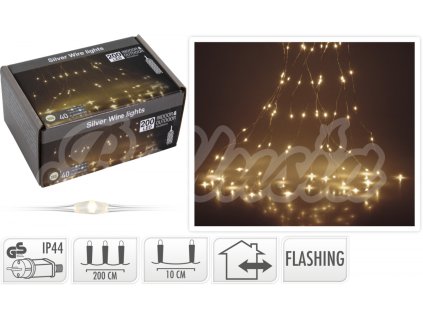 Vianočné osvetlenie Zväzok Micro 200 LED Teplá biela  Zväzok Micro 200 LED Teplá biela