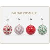 farebne vianocne gule s geometrickych vzorov balenie