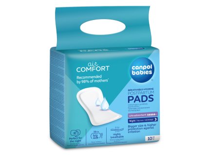 CANPOL BABIES Vložky popôrodné priedušné na noc 10ks