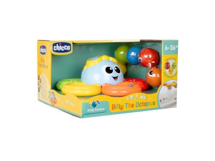 CHICCO Hračka do vody chobotnica vkladacia Billy 2v1 6m+