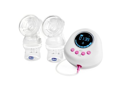 CHICCO Odsávačka materského mlieka duo elektrická Double pink