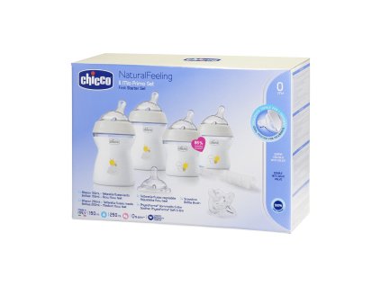 CHICCO Sada novorodenecká štartovacia Natural Feeling neutral 0m+