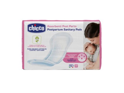 CHICCO Vložky popôrodné 100% organická bavlna 10 ks