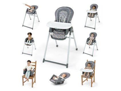 INGENUITY Stolička jedálenská 7v1 Proper Positioner™ Parker 0m+ do 23 kg